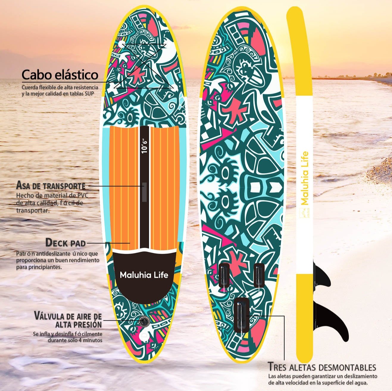 Akala 10'6 aufblasbares SUP-Board