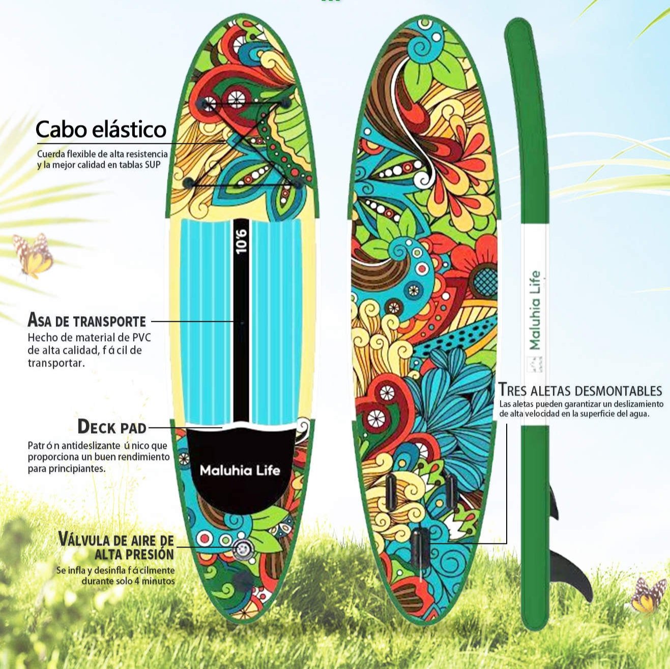 Akala 10'6 aufblasbares SUP-Board