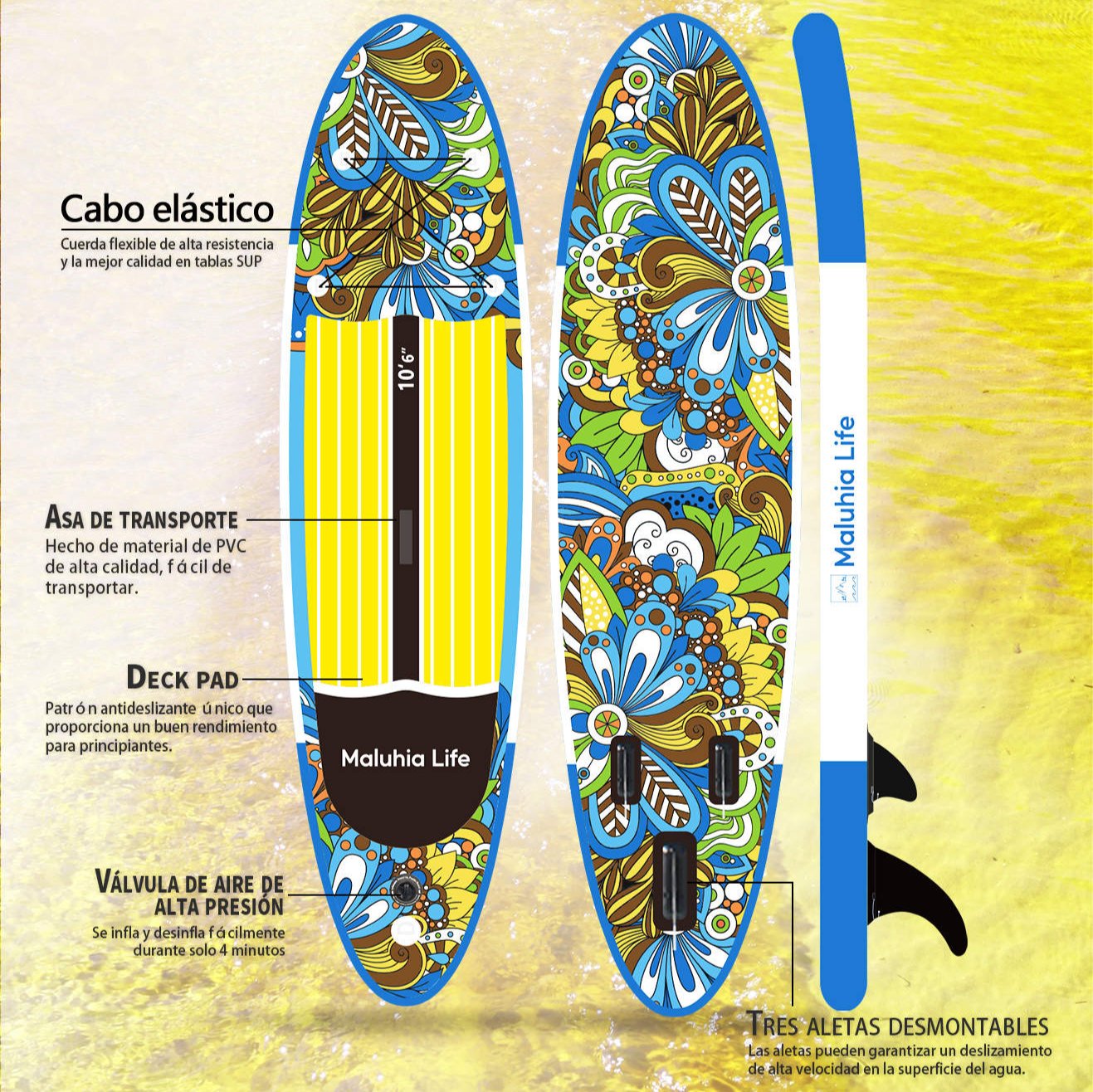 Akala 10'6 aufblasbares SUP-Board